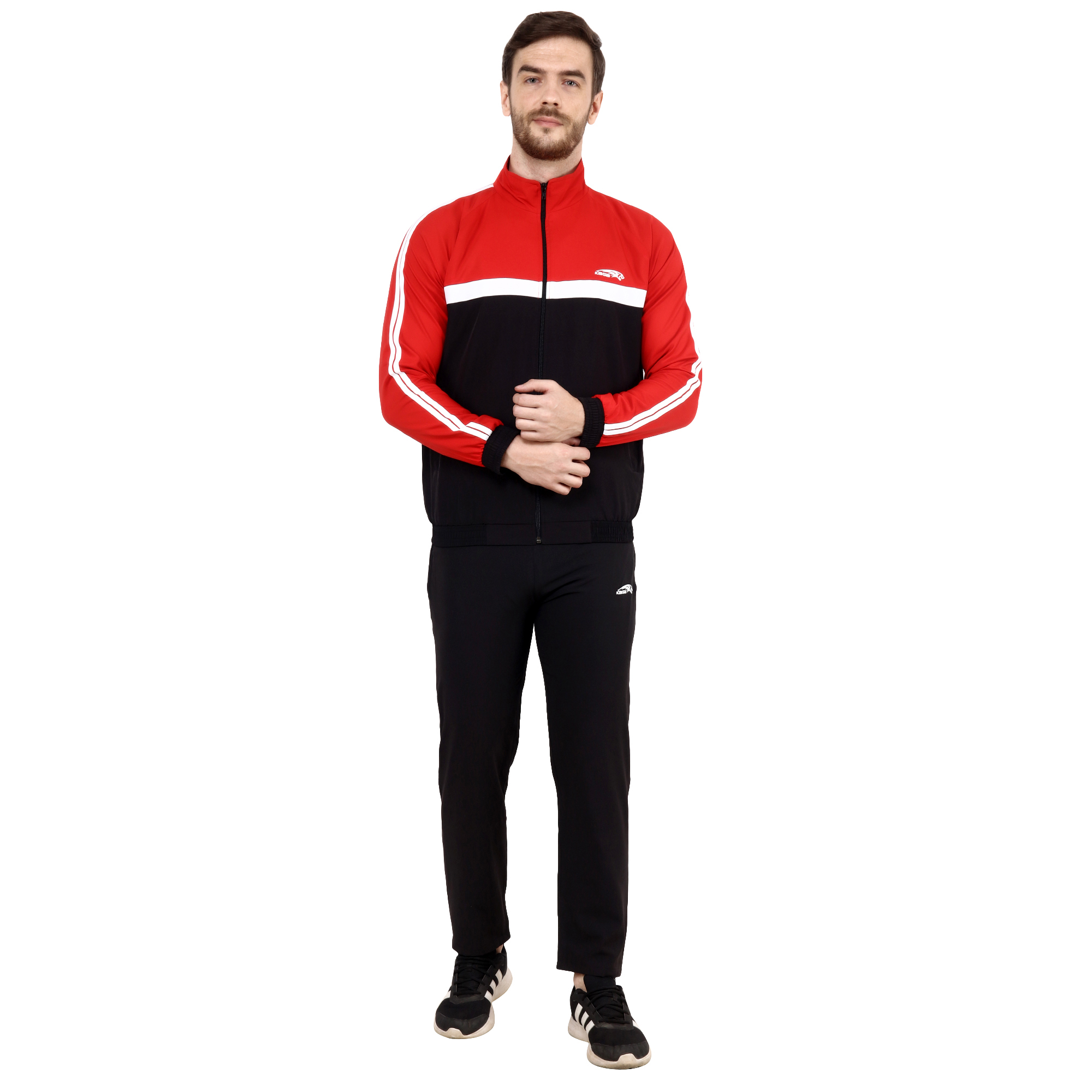 Men's Black-Red Tracksuits